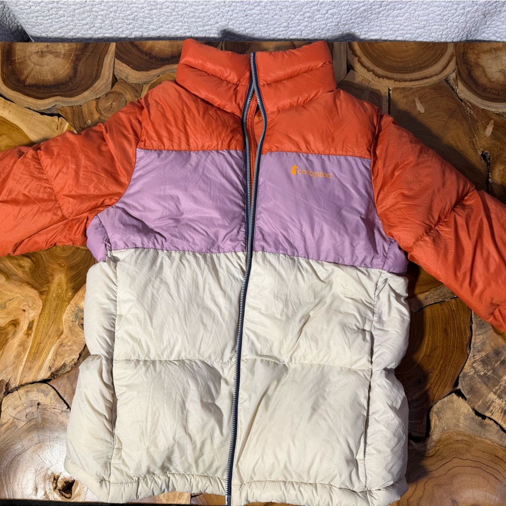 Cotopaxi Women's Varsity Jacket - Orange, Purple, Cream